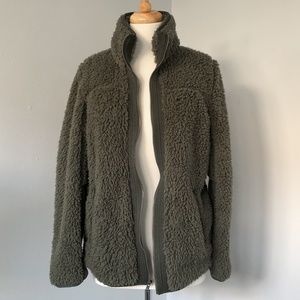 Abercrombie & Fitch Full-Zip Sherpa Fleece Jacket